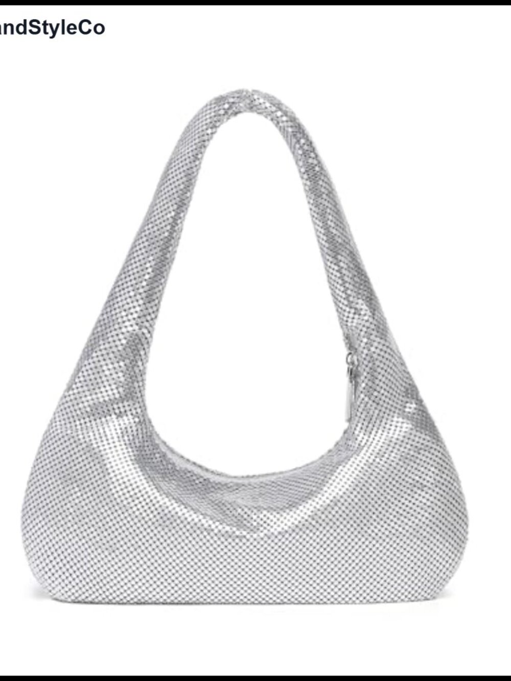 Metal Mesh Evening Clutch Bling Sequin Sparkly Bag for Wedding Party Formal